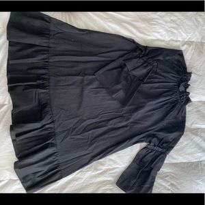 Cynthia Rowley black crepe dress